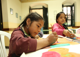 Niños y actividades en Fundación ALDEC
